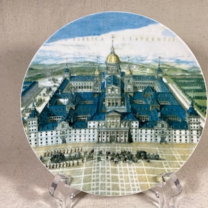 Real Monasterio de San Lorenzo de El Escorial Souvenir Plate Royal Palace Madrid Spain España