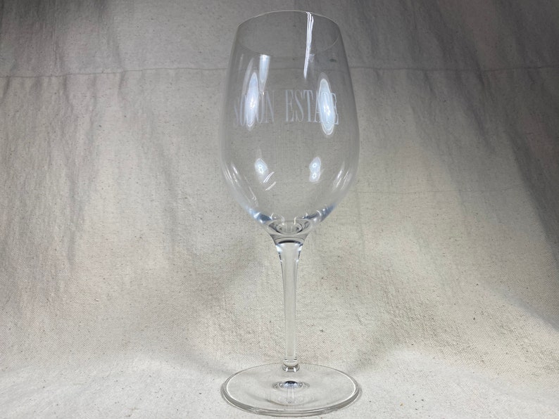Sobon Estate Crystal Wine Glass Shenandoah Vineyards Amador County California