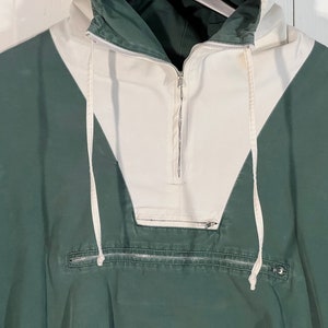 Vintage J Crew Mens Original Anorak 1989 Cotton Pullover Jacket Hunter Green Large Etsy