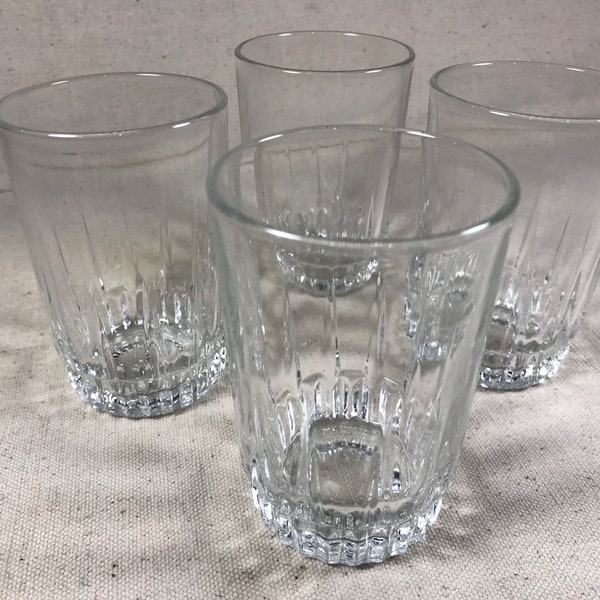 Vintage Arcoroc France "Lancer" Juice Glasses SET of 4 French Arc Glass