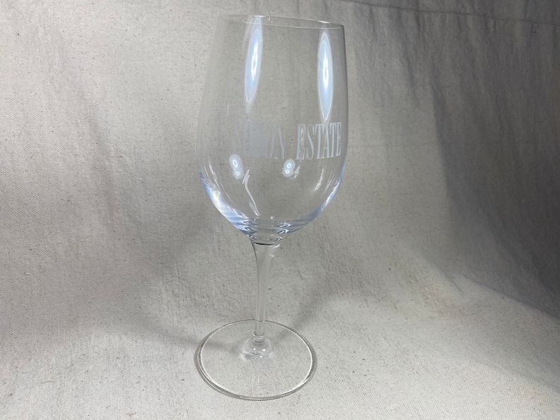 Sobon Estate Crystal Wine Glass Shenandoah Vineyards Amador County California