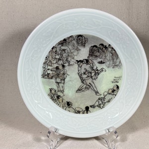Vintage &quot;Partners For Peace And Prosperity&quot; Collectors Plate Repubblica di Corea Ministero dei Patrioti e degli Affari dei Veterani Stati Uniti 1997