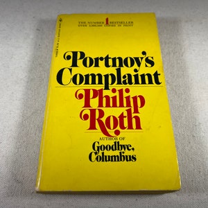 Portnoy’s Complaint by Philip Roth | Vintage American Fiction Literature Paperback | Bantam Books 1972