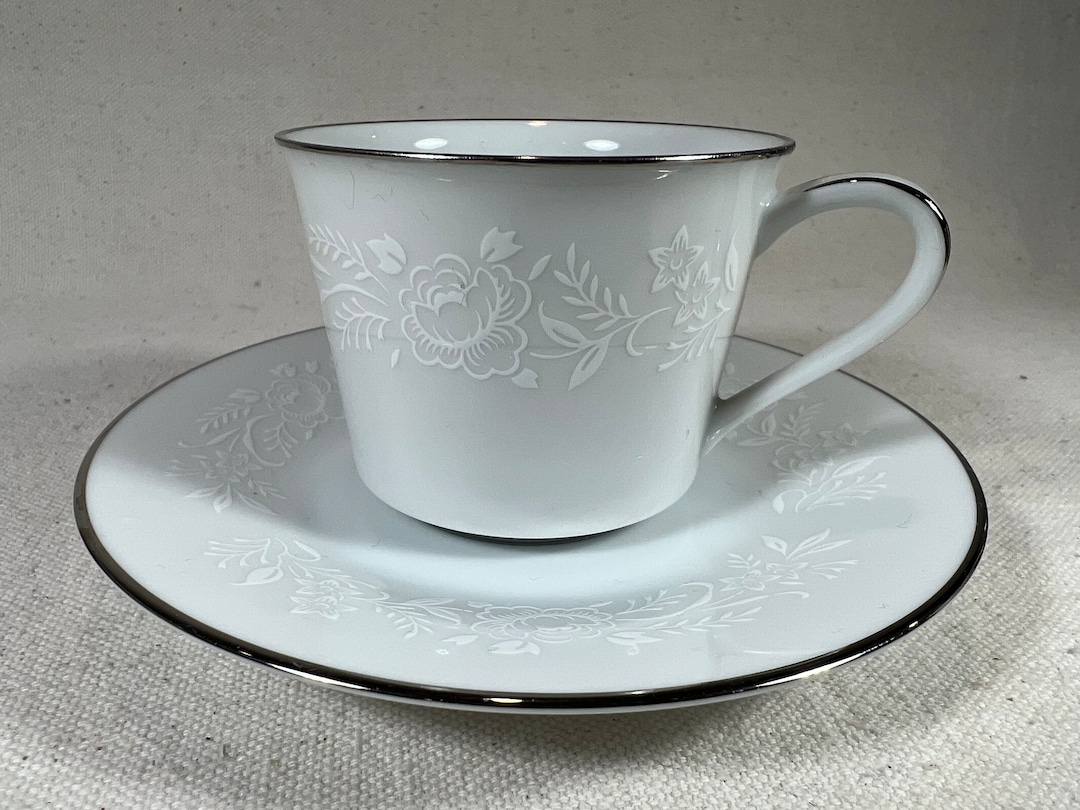Vintage Noritake Reina Demitasse & Saucer Set Fine China Espresso Cup