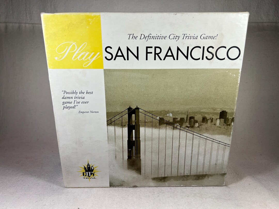 Play San Francisco the Definitive City Trivia Game Vintage Board