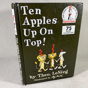 Zehn Äpfel obenauf! von Theo. LeSieg (Dr. Seuss), Roy McKie (Illustrator) | Vintage Hardcover Kinderbuch 1989