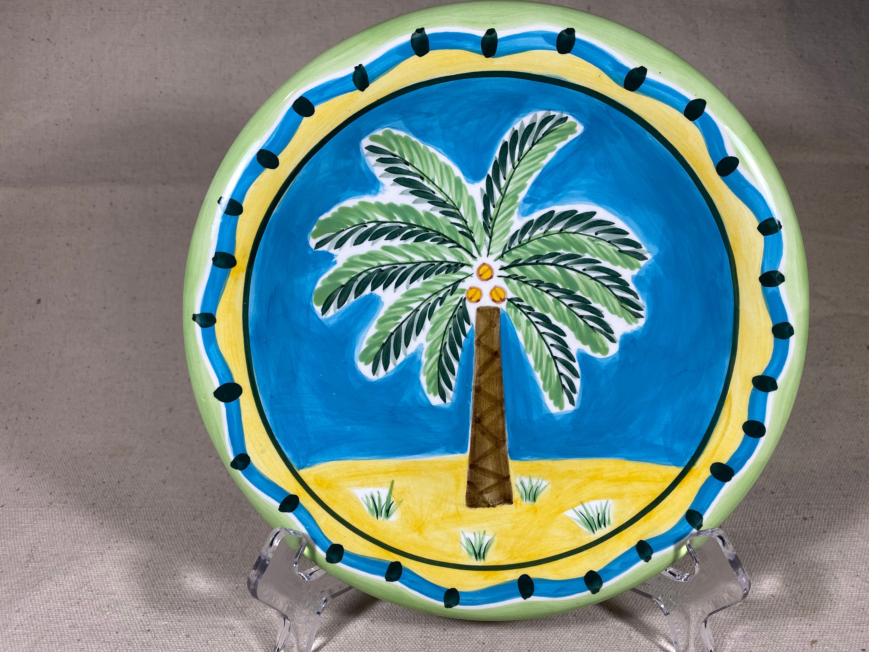 Blue Beautiful Palm Tree Dinnerware www.ugel01ep.gob.pe
