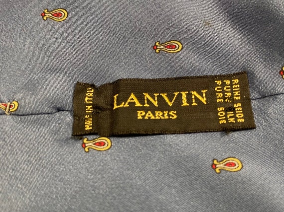 Vintage Lanvin Paris Luxury Necktie Shell Pattern… - image 5