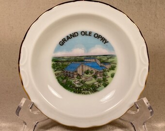 Vintage Grand Ole Opry Souvenir Plate Opryland USA Nashville, Tennessee Country Music Venue