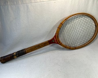 Vintage Wright & Ditson Davis Cup Model Wood Tennis Racquet Racket Sports Decor Bar Pub Man Cave Rec Room