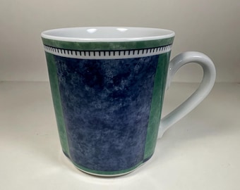 Villeroy & Boch Switch 3 Costa Bread Plates Set, Blue Green Rim