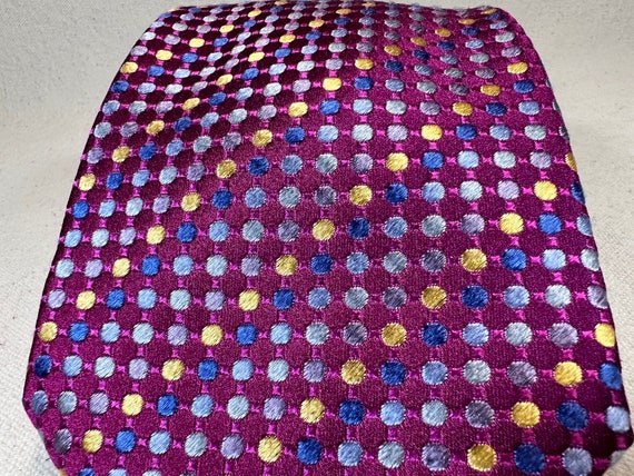 Bugatchi Uomo Italian Silk Necktie Iridescent Plu… - image 4