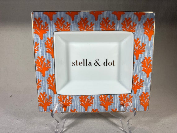 Stella & Dot Rectangular Porcelain Jewelry/Vanity… - image 1