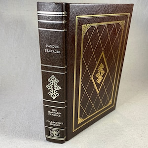 Prefácios famosos | Calvin Raleigh Bacon Knox Wordsworth Goethe Whitman Hugo Copernicus | Harvard Classics Brown Gold Literatura Vintage