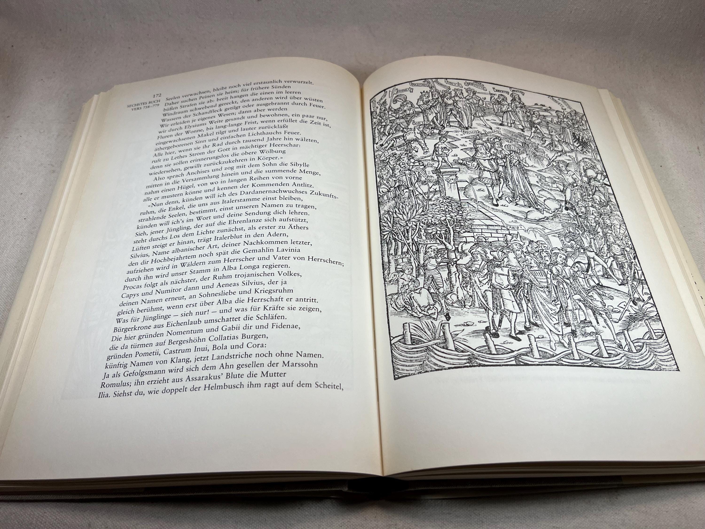 Vergil Aeneis (virgil’s Aeneid) | Vintage Hardcover German Language ...