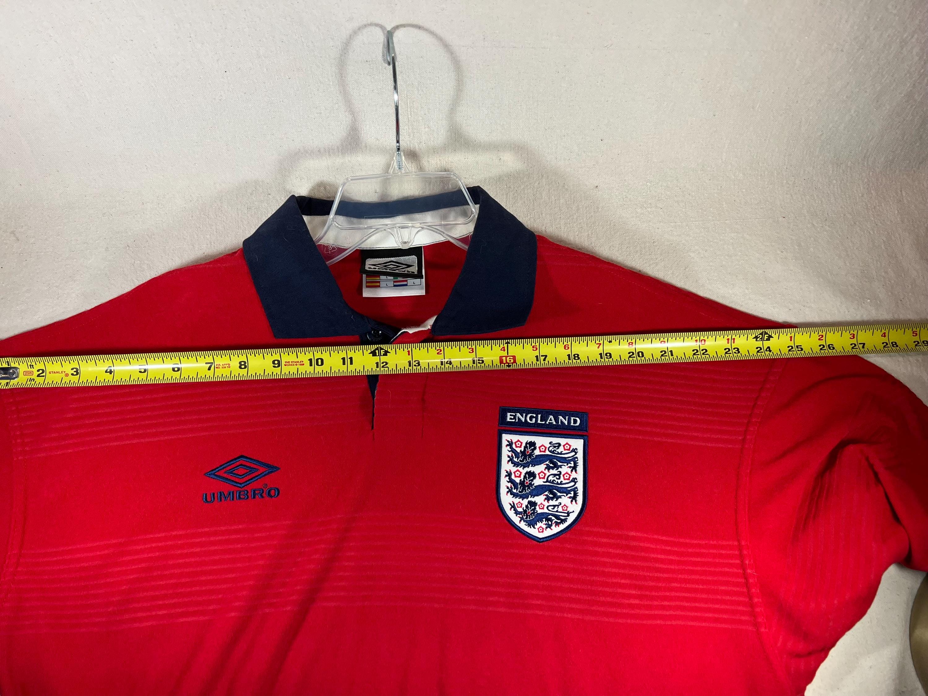 Vintage Umbro 2000-2001 England Football Soccer Away Jersey