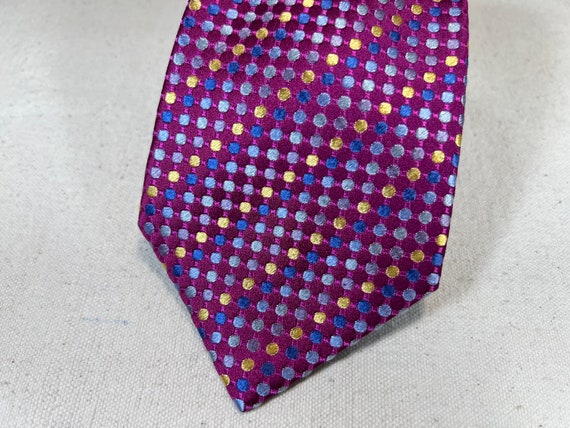 Bugatchi Uomo Italian Silk Necktie Iridescent Plu… - image 1