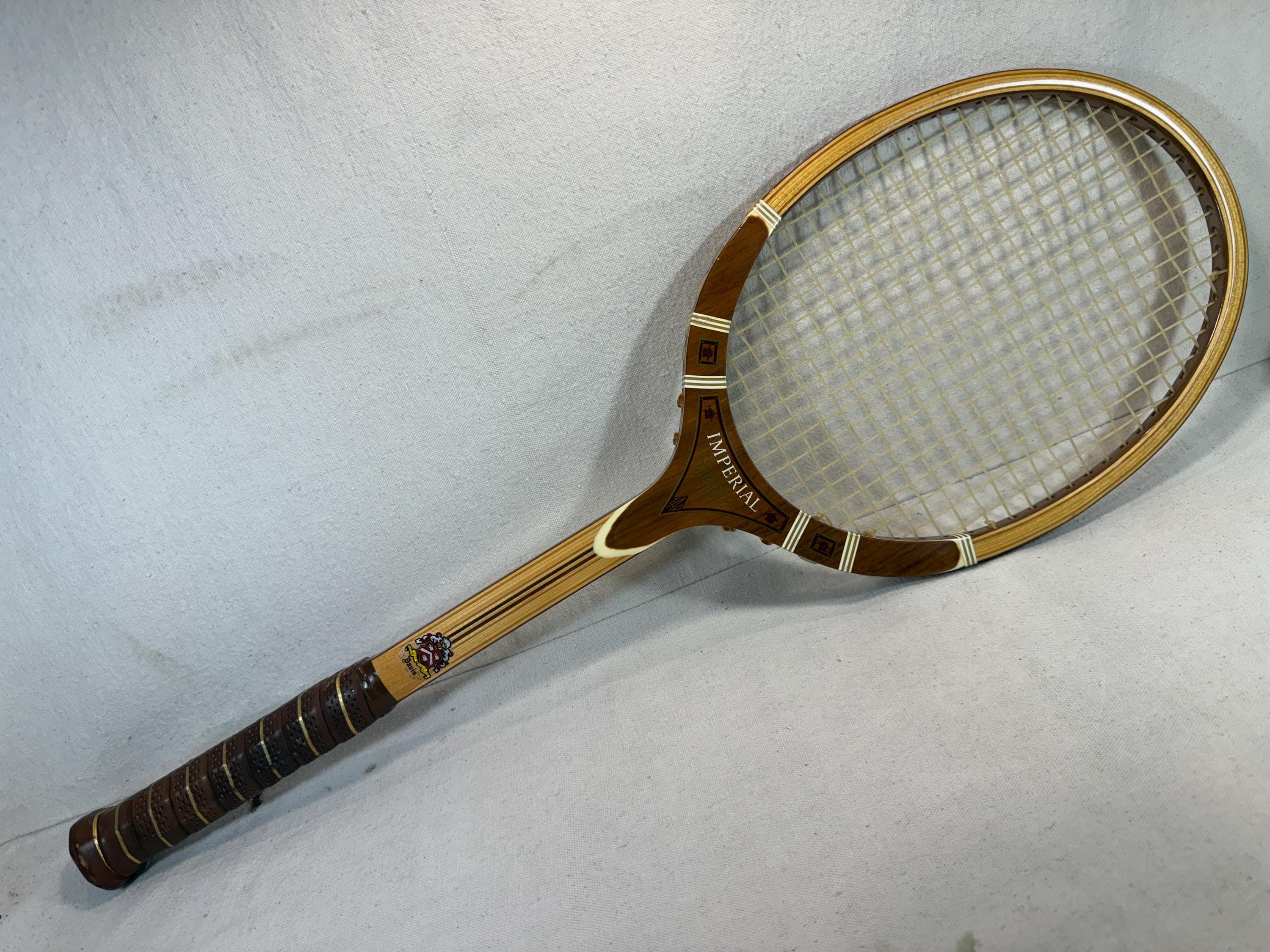 テニス TAD DAVIS IMPERIAL木製テニスラケット ビンテージ プレス付き