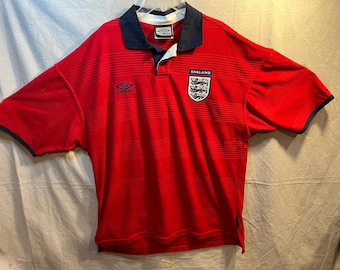 ウェア 2000s UMBRO FOOTBALL SHIRT Vintage Umbro 2000-2001 England Football Soccer Away Jersey