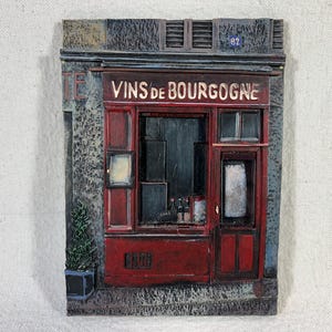 Plaque décorative murale 3D pour diorama parisien « Vins de Bourgogne » par Chou Tak Hak | Vins de Bourgogne