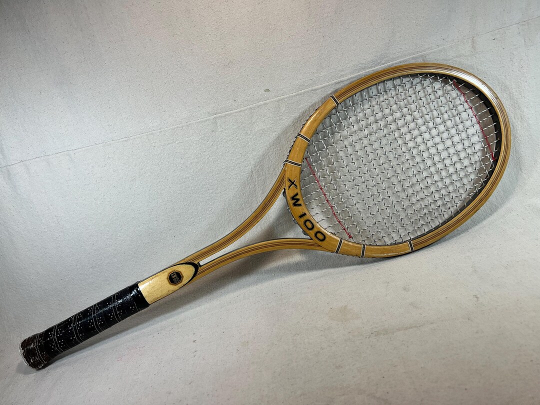 Ultra-rare Vintage Tech-ni-last XW-100 Wood Tennis Racquet 4.5L Grip ...