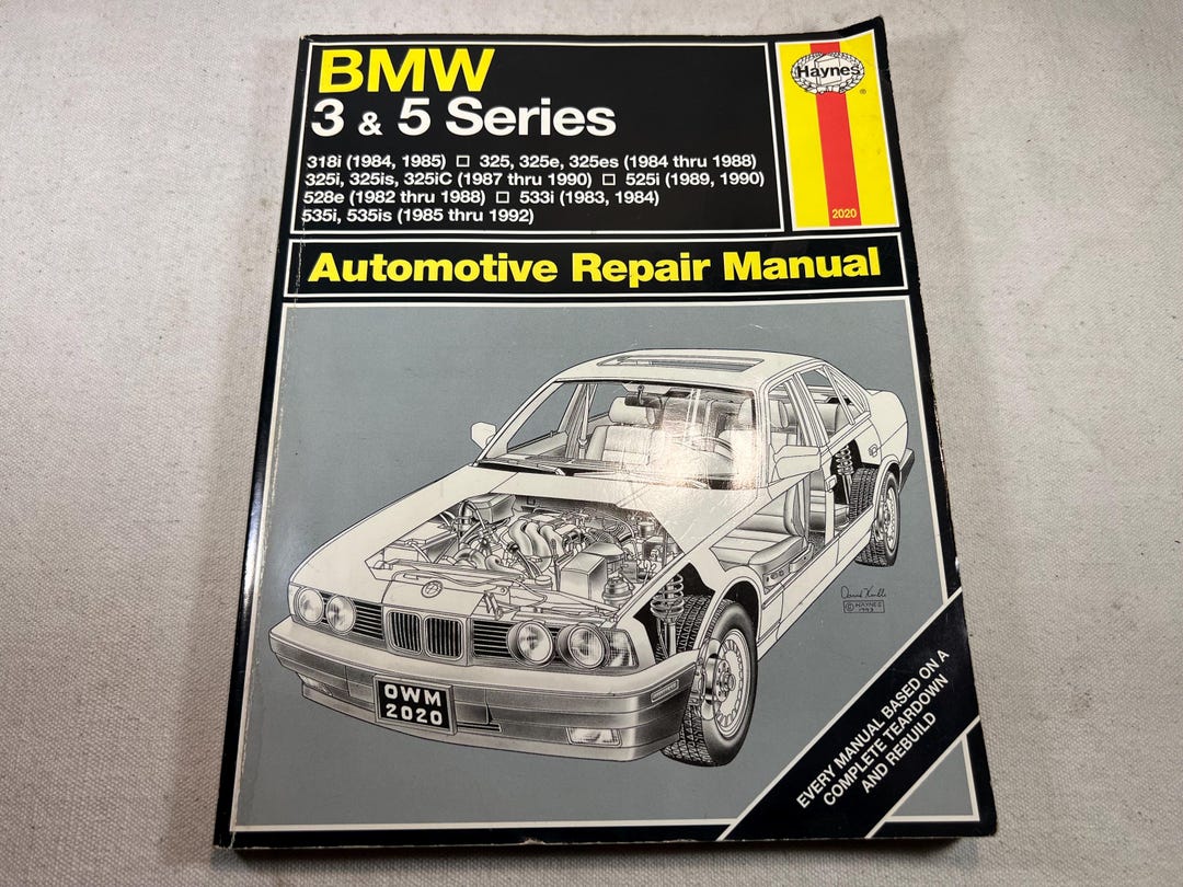 Haynes BMW 3 & 5 Series Repair Manual 18020 (#2020) 1993 Edition ...