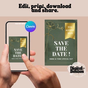 Save the date template