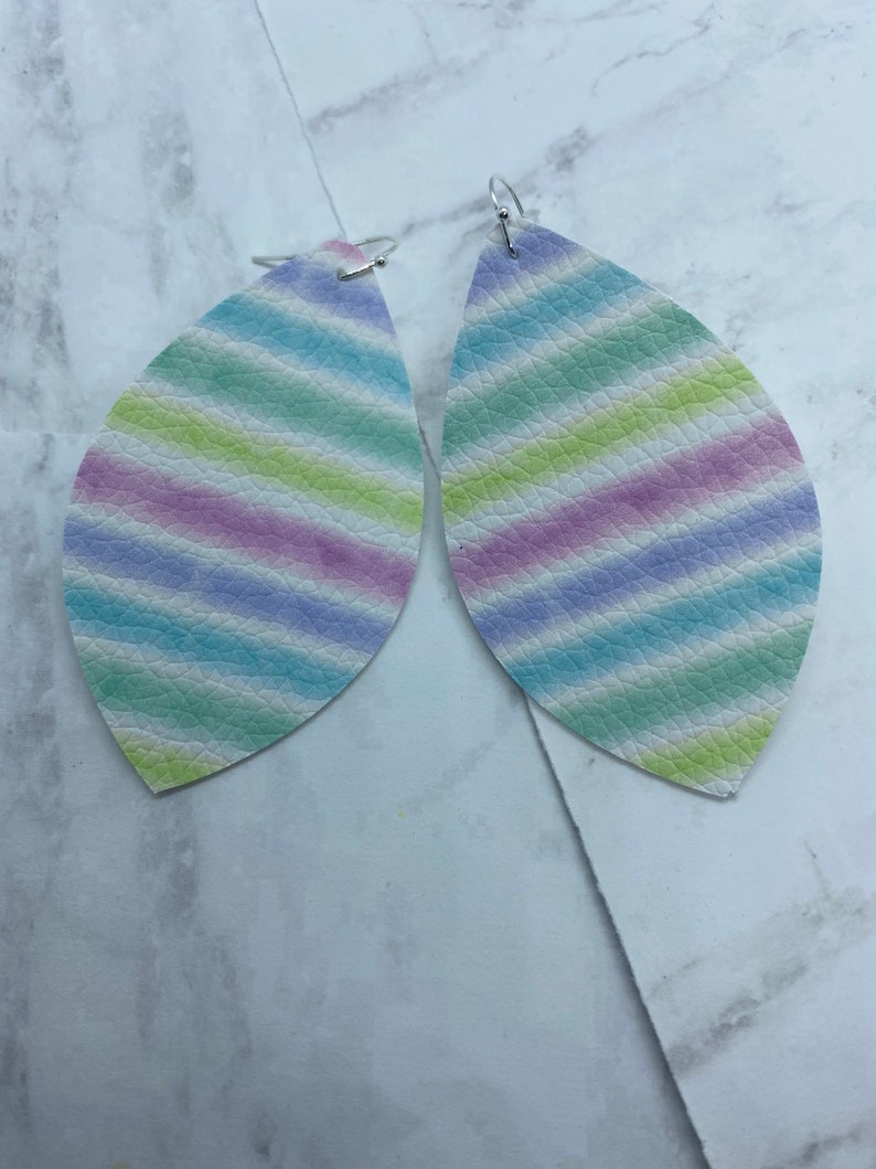 Pastel striped earrings