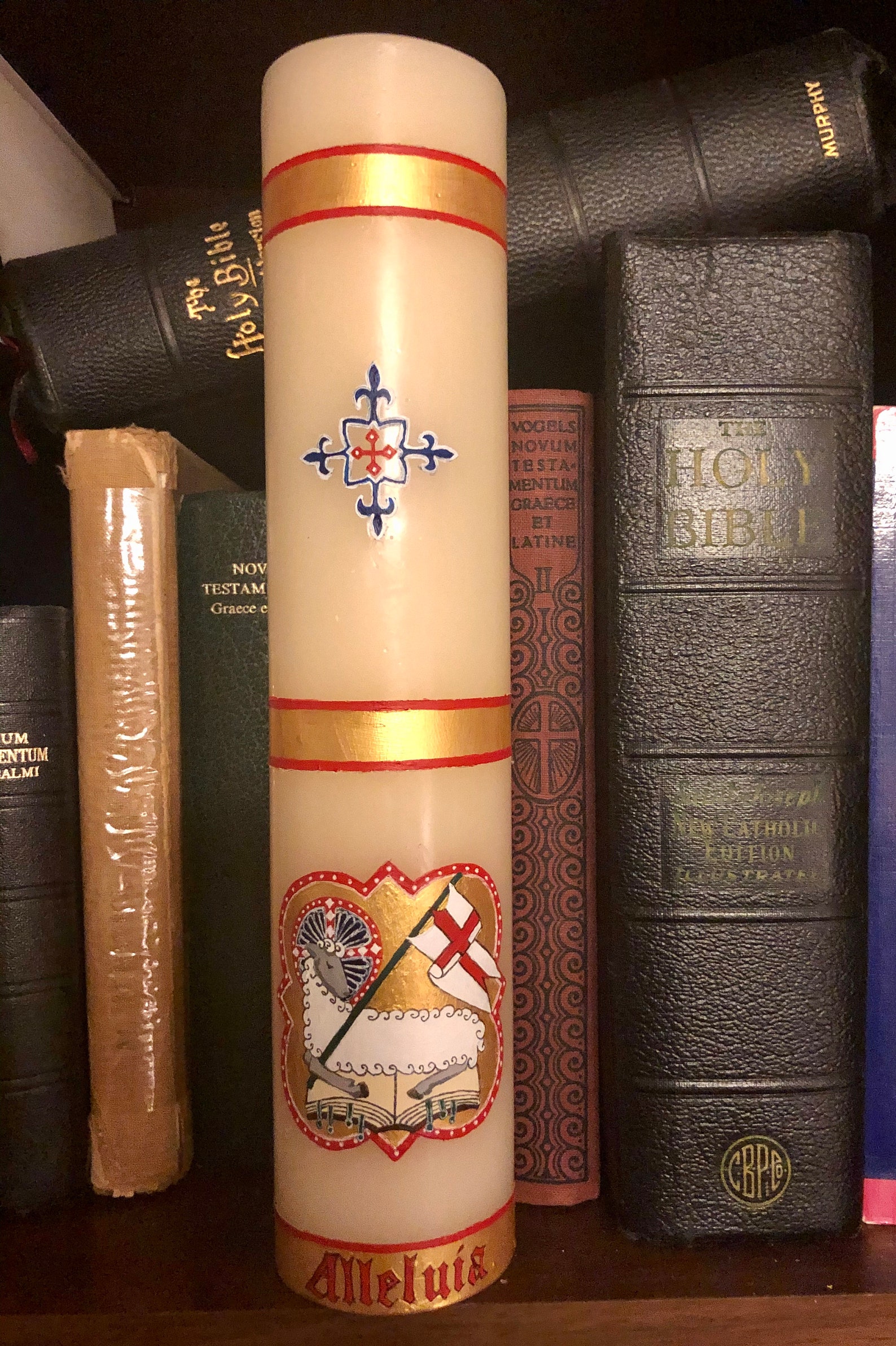 Home Paschal Candle Paschal Candle Handpainted Paschal Etsy