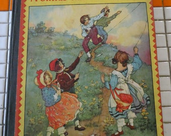 „Ein Kindergarten voller Verse“ von Robert Louis Stevenson, Illustrationen von Clara M. Burd, erschienen 1930 als Hardcover