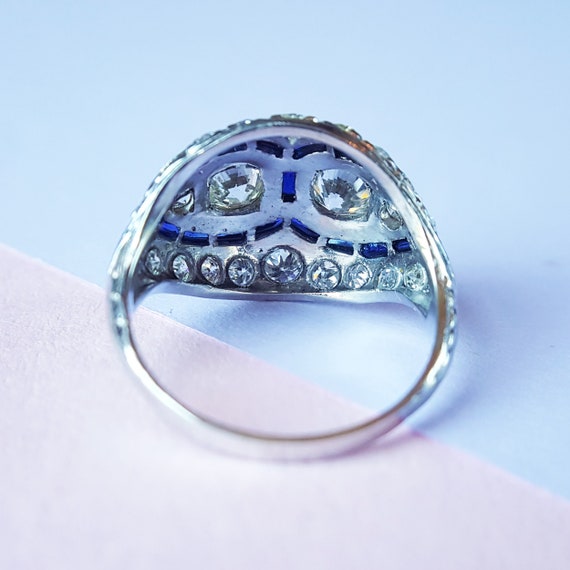 Marvelous Estate Art Deco Diamond Engagement Ring… - image 6