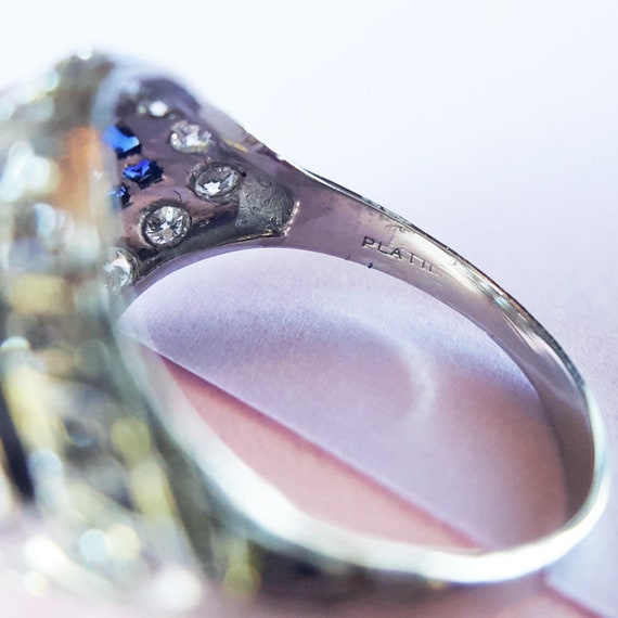 Marvelous Estate Art Deco Diamond Engagement Ring… - image 7