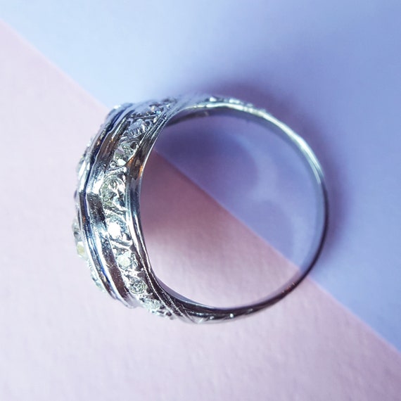 Marvelous Estate Art Deco Diamond Engagement Ring… - image 5