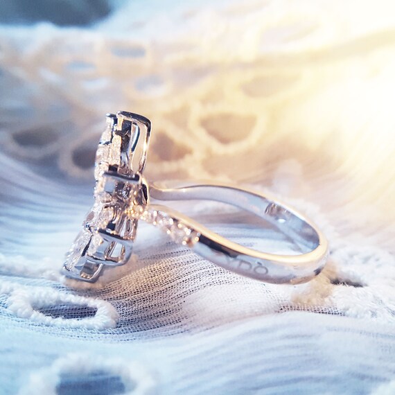 Marvelous Estate Engagement Ring Alternative Diam… - image 5