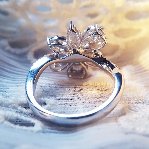 Marvelous Estate Engagement Ring Alternative Diam… - image 6