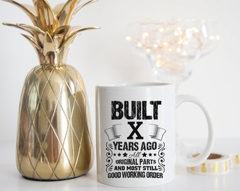 Birthday Age Custom Mug, 60th Birthday Dad Gift, 70th Birthday, 50th Birthday Idea, 90th Birthday Gift, Just Because Gift