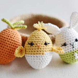 Easter Eggs & Basket Crochet Pattern, Crochet Easter Stuffers Pattern image 8