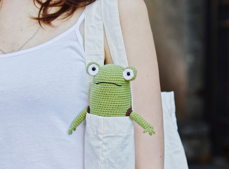 Frog Crochet Pattern, Amigurumi Frog PDF Tutorial image 6