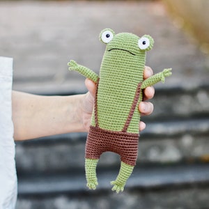 Frog Crochet Pattern, Amigurumi Frog PDF Tutorial image 8