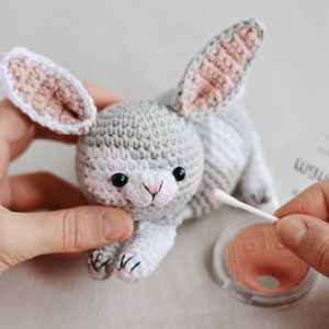 Easter Bunny Crochet Pattern, Crochet Bunny Amigurumi Tutorial PDF image 5
