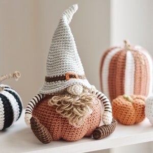 Halloween Crochet Pattern for Three Striped Large Pumpkins, Easy and Quick Crochet Tutorial image 7