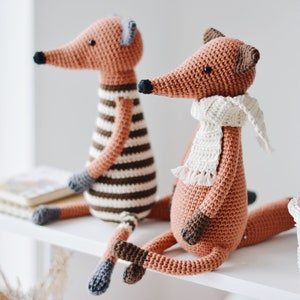 Crochet Pattern for Two Foxes, Easy Amigurumi Fox Tutorial PDF