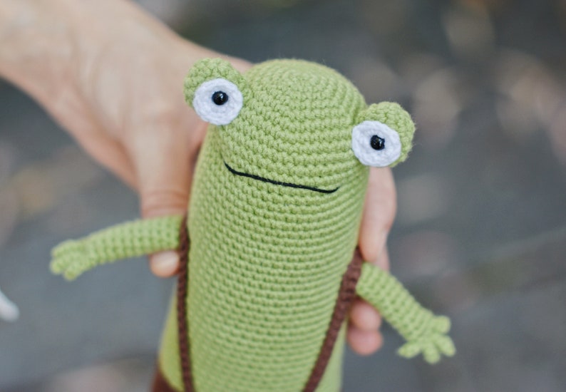 Frog Crochet Pattern, Amigurumi Frog PDF Tutorial image 7