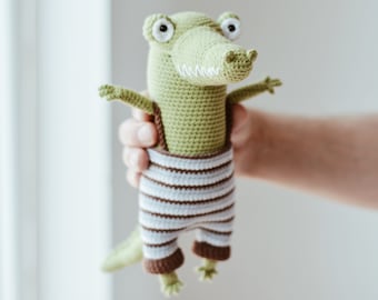 Crocodile and Frog Amigurumi - 2 in 1 Crochet Pattern PDF