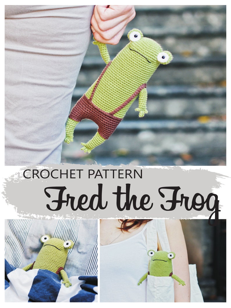 Frog Crochet Pattern, Amigurumi Frog PDF Tutorial image 10