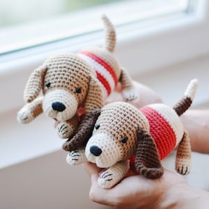 Crochet Puppies Pattern, Retriever Dog Amigurumi, Beagle Dog Crochet Tutorial PDF