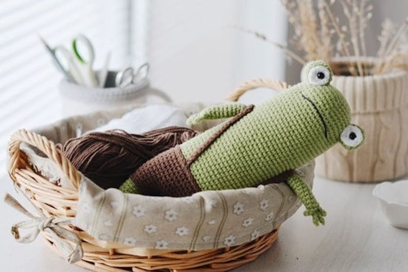 Frog Crochet Pattern, Amigurumi Frog PDF Tutorial image 3