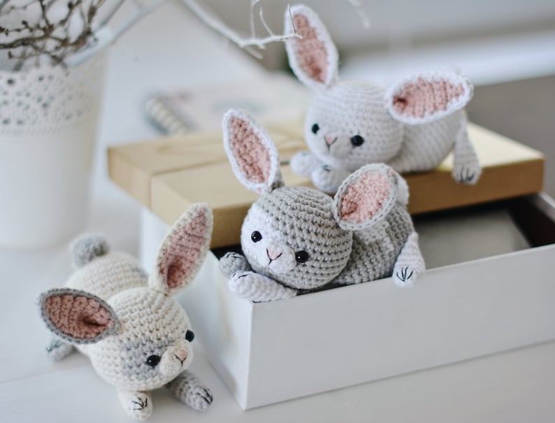Easter Bunny Crochet Pattern, Crochet Bunny Amigurumi Tutorial PDF image 10