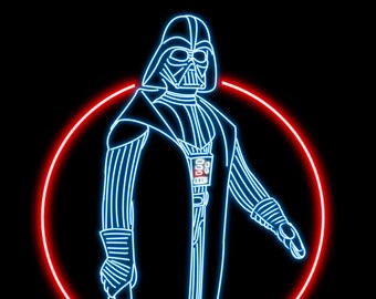 Neon Kenner Darth Vader sticker
