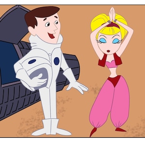 I Dream of Jeannie Wide screen print